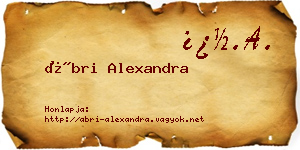 Ábri Alexandra névjegykártya